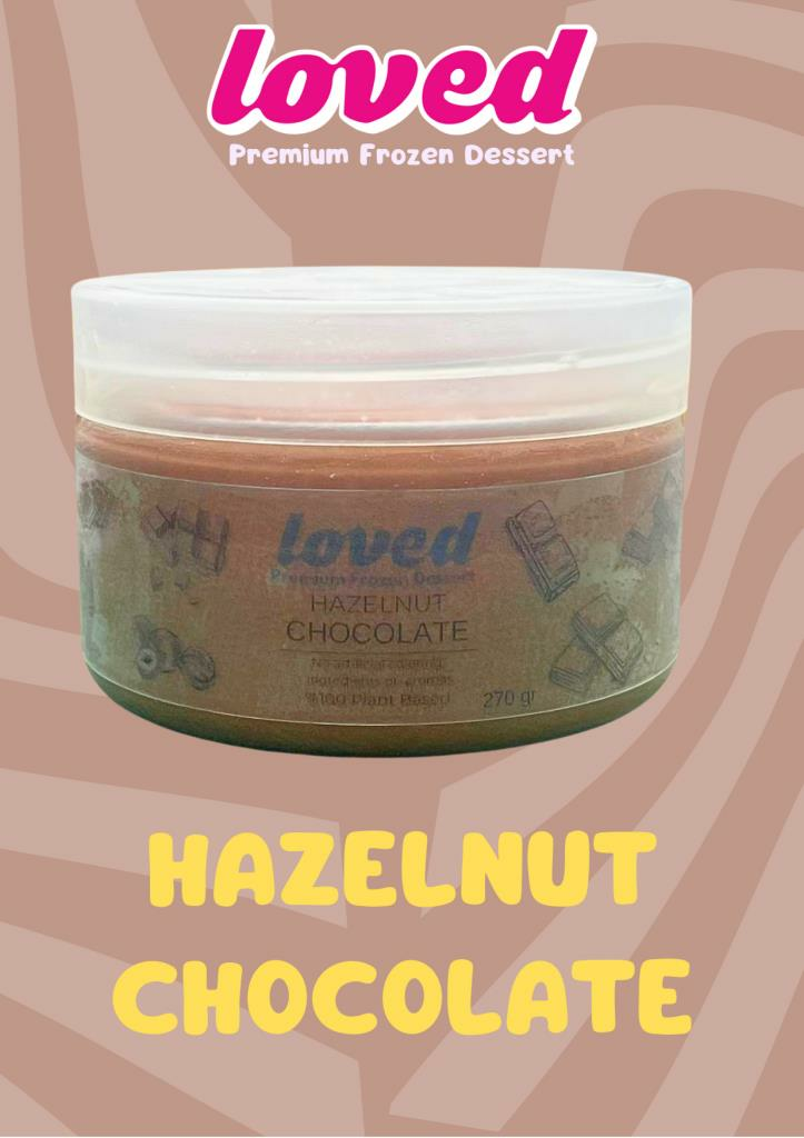 Loved Fındıklı &  Çikolatalı Vegan Dondurma 270 g (SADECE BEŞİKTAŞ, ŞİŞLİ, BEYOĞLU İLÇELERİNE)