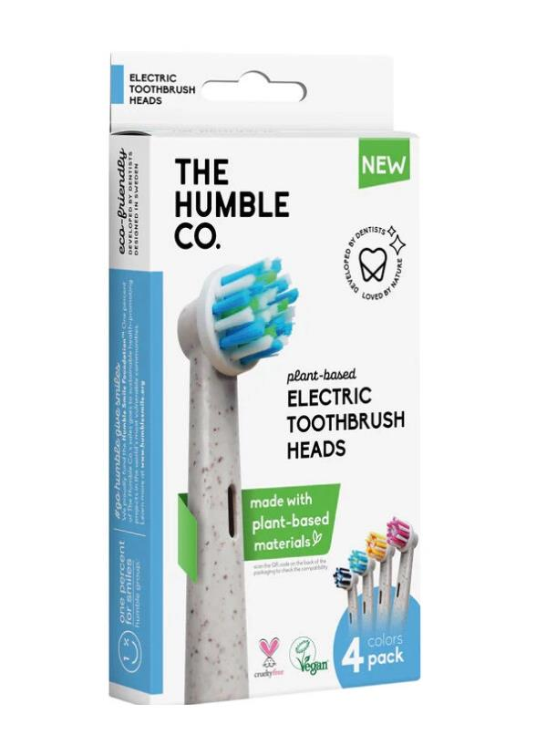 The Humble Co. Bitki Bazlı Elektrikli Diş  Fırçası Başlığı 4 Adet