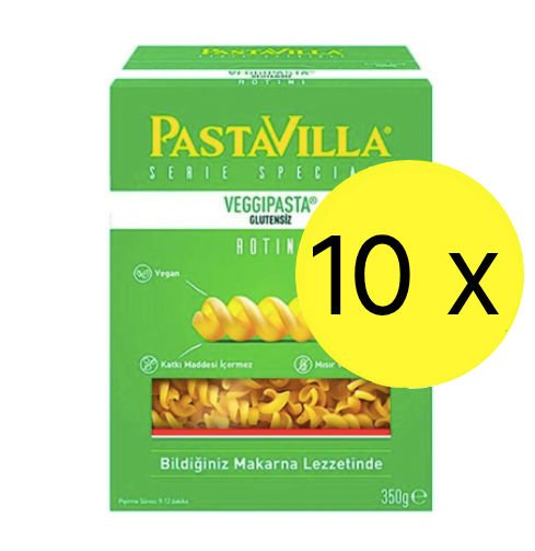 Pastavilla Glutensiz Veggipasta (Bezelye) Makarna 350 g X 10 Adet