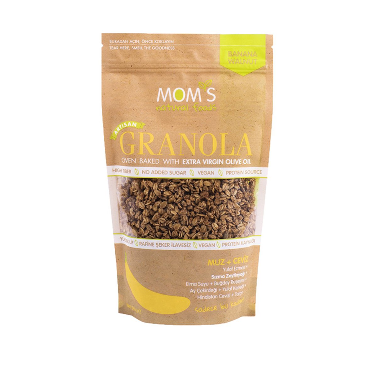 Mom's Granola Muz & Ceviz 360 g