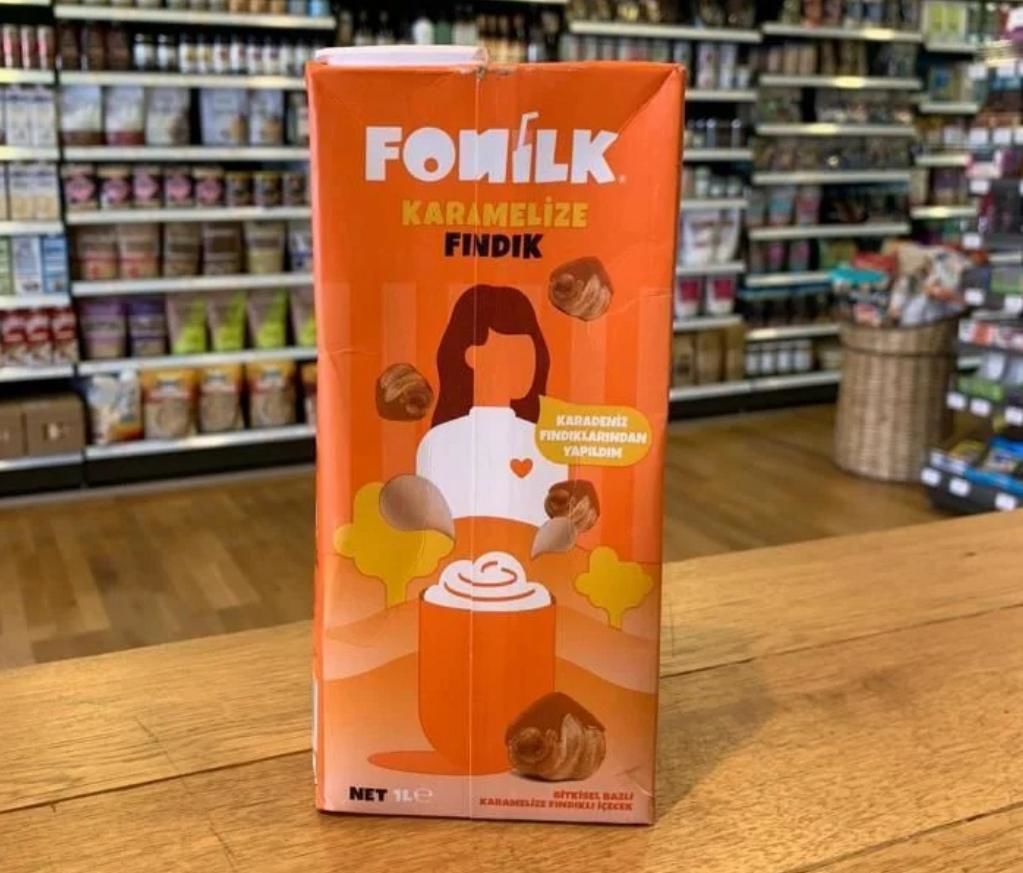 Fomilk Bitkisel Bazlı Karamelize Fındıklı İçecek 1 Lt