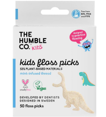 The Humble Co Çocuklar İçin Kürdanlı Diş İpi 50 Adet