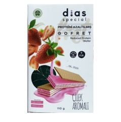 Dias Special Çilekli Glutensiz Vegan Gofret 110 g - Proteini Azaltılmış
