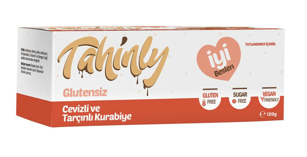 Tahinly Glutensiz Cevizli ve Tarçınlı Kurabiye 120 g