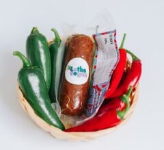 Lethe Vegan Şili Jalapeno Sucuk 150 g  + Jel Buz Aküsü