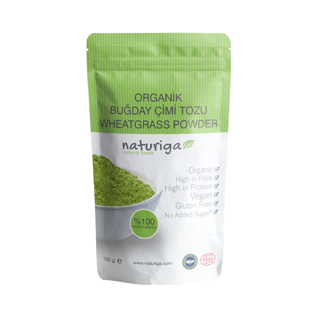 Naturiga Organik Buğday Çimi Tozu 100 g
