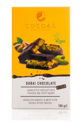 Cocoas Vegan Bitter Dubai Çikolatası 180 g
