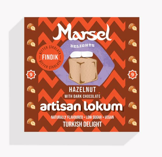 Marsel Fındıklı Bitter Çikolatalı Lokum 108 g