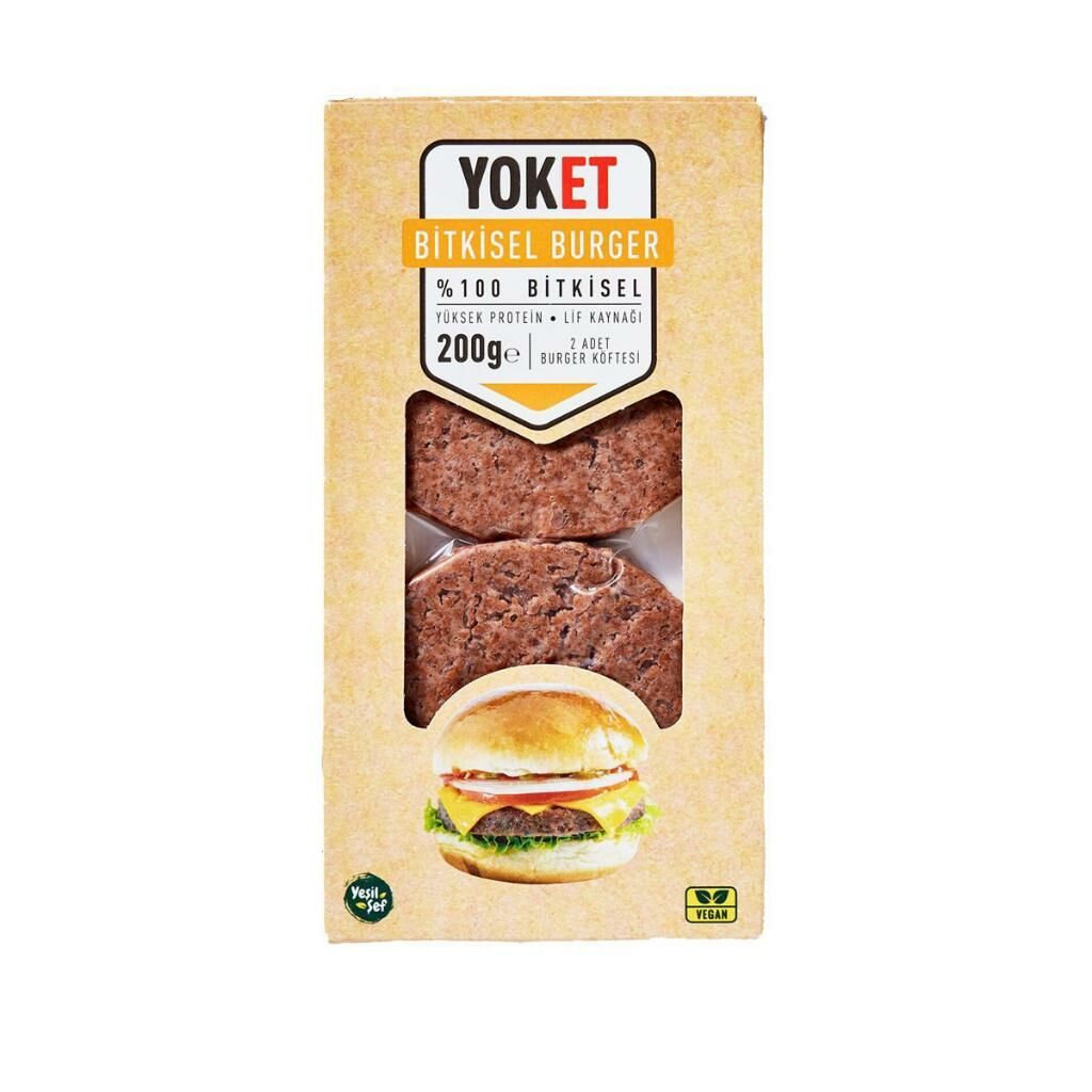 Yoket Bitkisel Burger 200 g  + Jel Buz Aküsü
