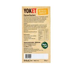 Yoket Bitkisel Burger 200 g  + Jel Buz Aküsü