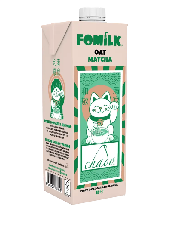 Fomilk Yulaf Matcha Latte 1 Lt