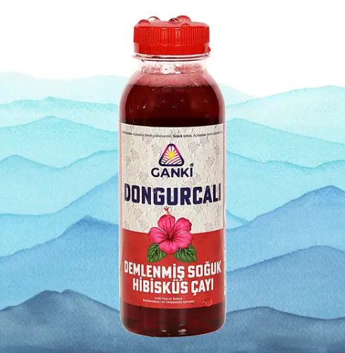 Ganki Dongurcalı Demlenmiş Soğuk Hibisküs Çayı 330 ml
