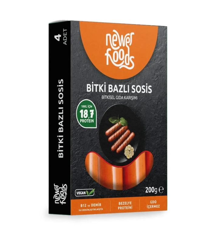 Newer Bitki Bazlı Sosis 4 x 50 g