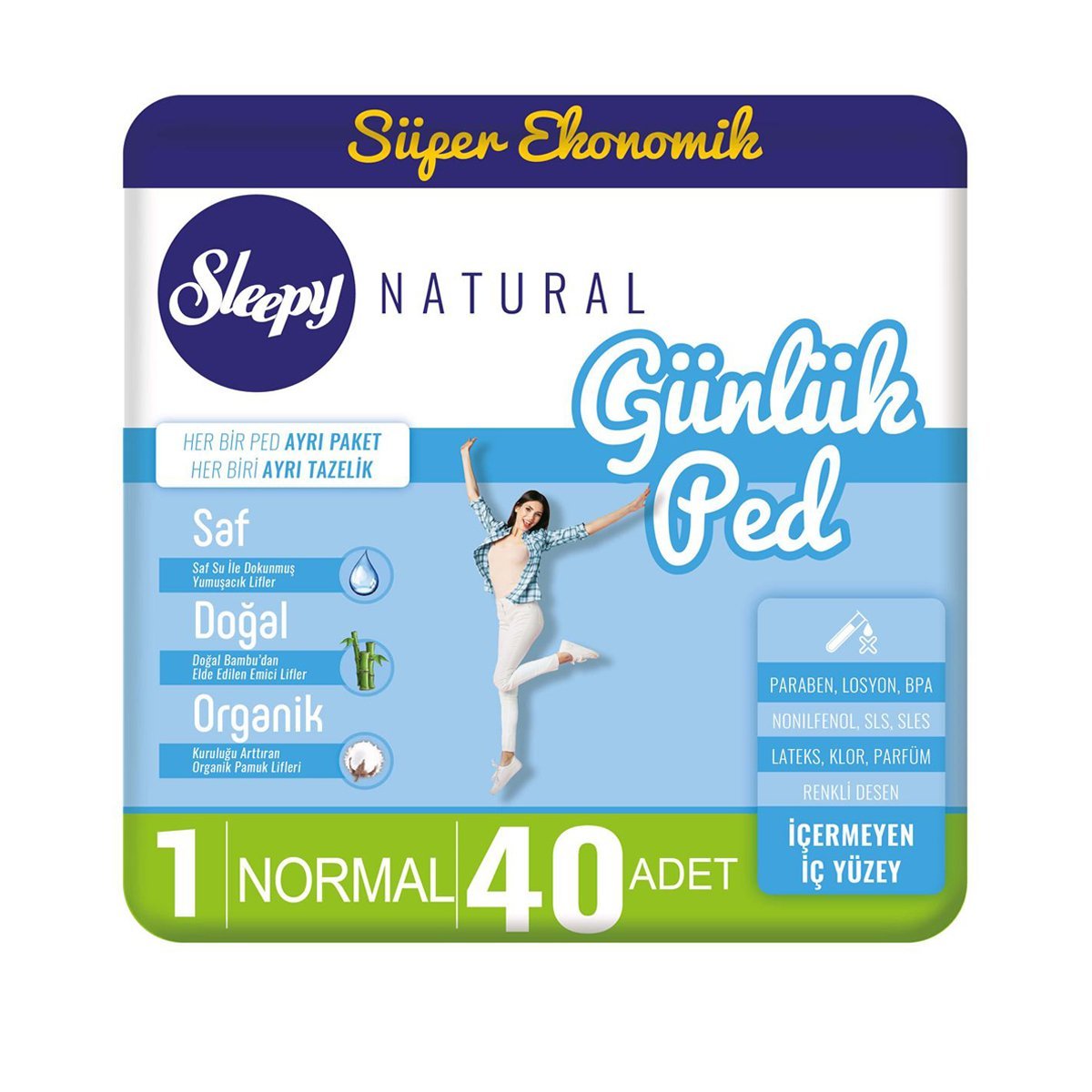 Sleepy Günlük Ped Normal 40 Adet