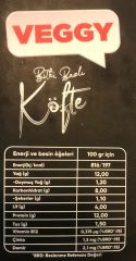 Veggy Bitki Bazlı Köfte 250 g  + Jel Buz Aküsü