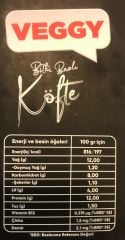 Veggy Bitki Bazlı Köfte 250 g  + Jel Buz Aküsü