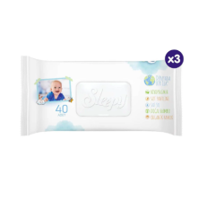 Sleepy Natural Yenidoğan Islak Pamuklu Havlu 3x40 Adet