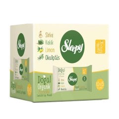 Sleepy Doğal Organik Pamuklu Cep Mendili 10x15 adet