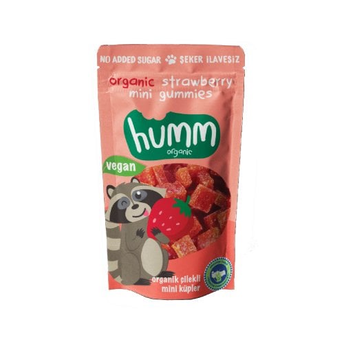 Humm Organik Çilekli Mini Küpler 30 g