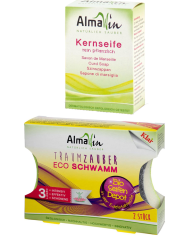 Almawin Organik Leke Çıkarıcı Sabun + Bulaşık Süngeri Hediye