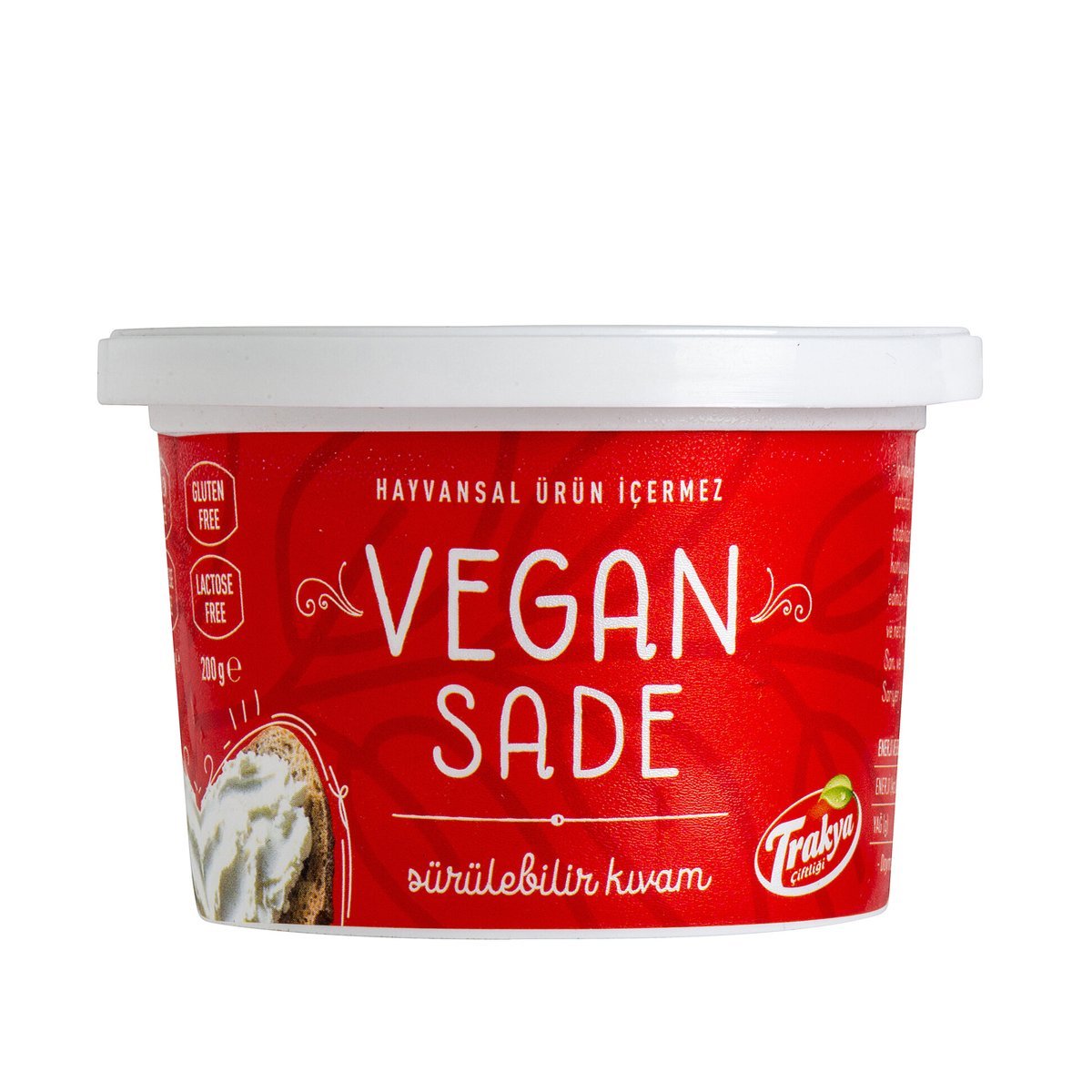 Trakya Çiftliği Vegan Peynir Sade Sürülebilir Kıvam 200 g