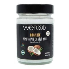 Wefood Organik Hindistan Cevizi Yağı 300 ml (Soğuk Sıkım)