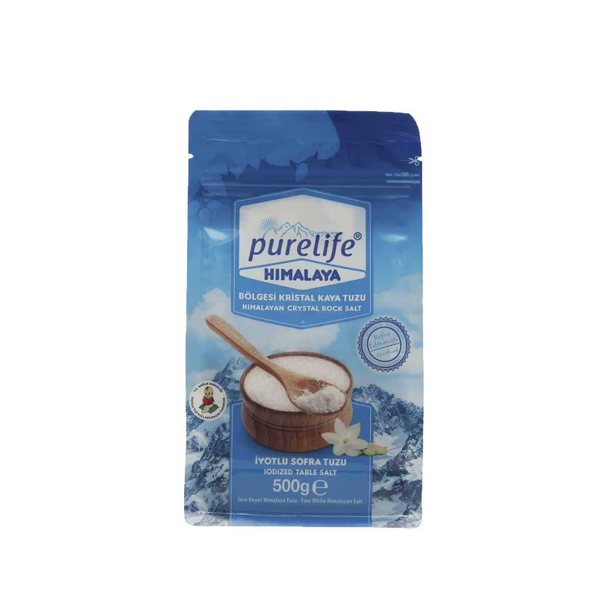 Purelife Himalaya Beyaz Tuz İyotlu İnce 500 g