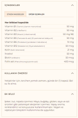 Solgar Vitamin B Complex 50 Bitkisel Kapsül