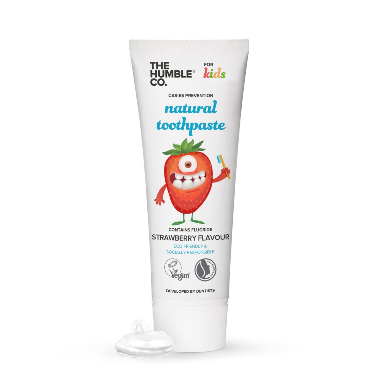 The Humble Co. Organik Çocuk Diş Macunu Çilekli 75 ml