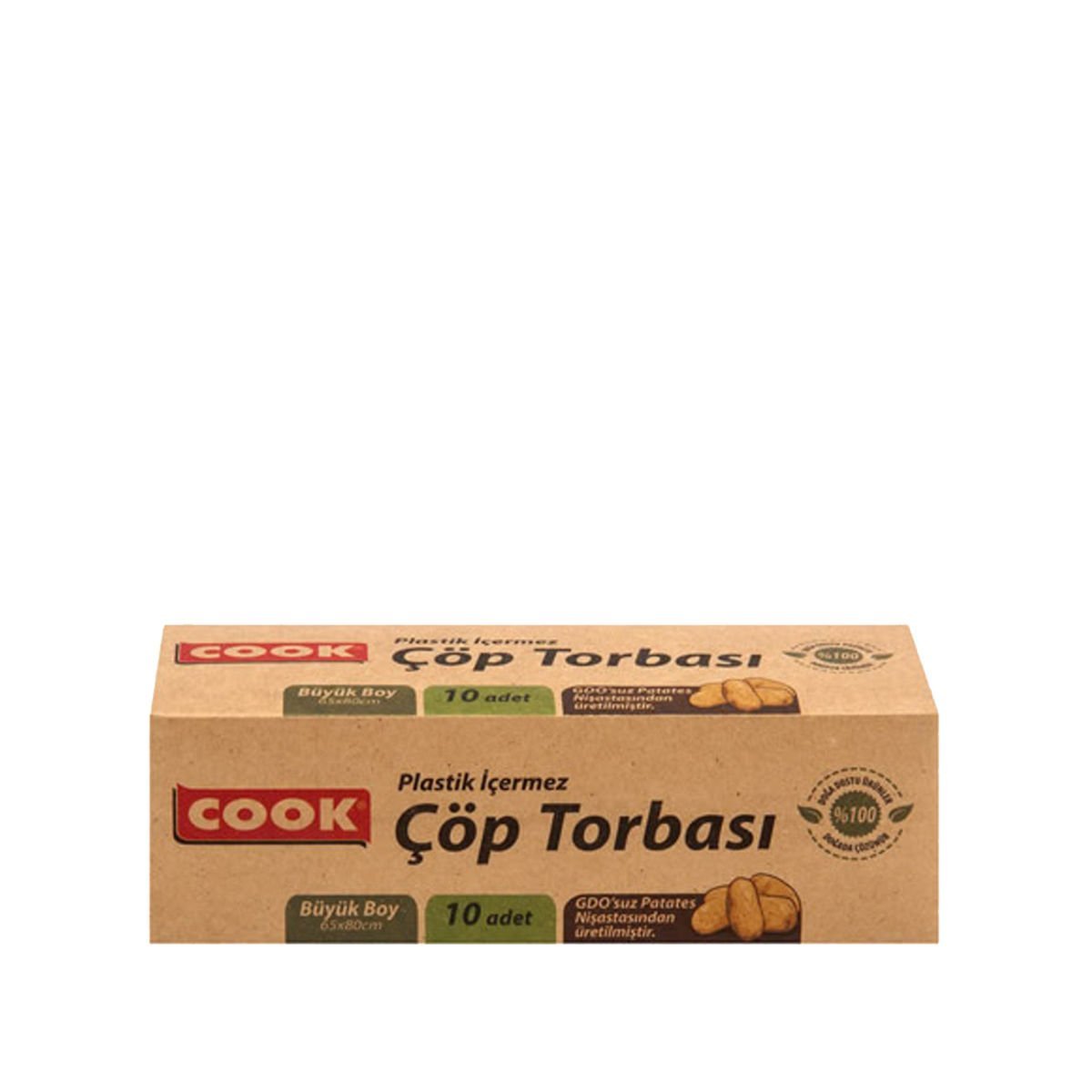 Cook Doğal Çöp Torbası Büyük Boy 10 Adet