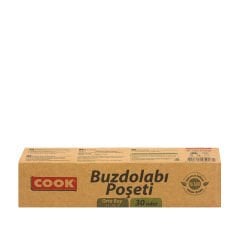 Cook Buzdolabı Poşeti Orta Boy 24x38 cm 30 Adet