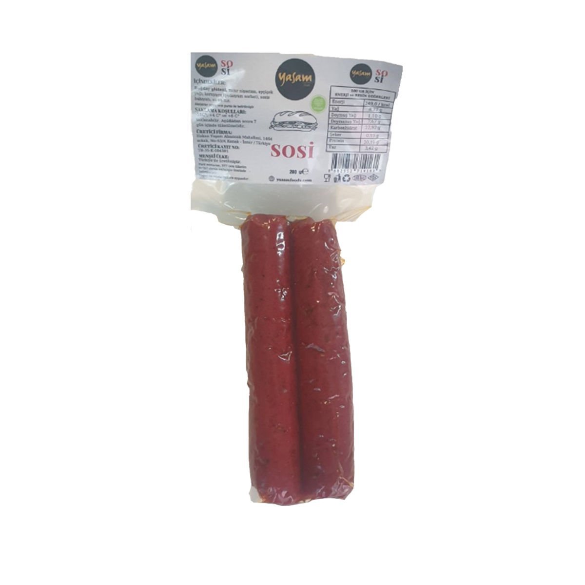 Yaşam Vegan Sosis 200 g