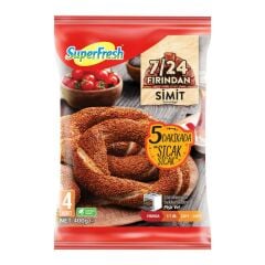 SuperFresh 7/24 Fırından Simit 400 g / 4 Adet (HIZLI TESLİMAT* veya SOĞUK GÖNDERİM** ile)