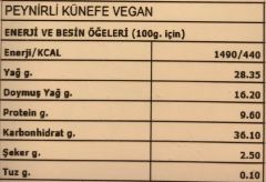 Vegan Gurme Food Peynirli Künefe 125 g  + Jel Buz Aküsü