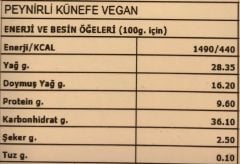 Vegan Gurme Food Peynirli Künefe 125 g  + Jel Buz Aküsü
