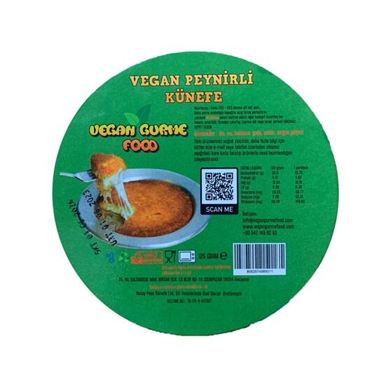 Vegan Gurme Food Peynirli Künefe 125 g  + Jel Buz Aküsü