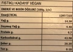 Vegan Gurme Food Fıstıklı Kadayıf 125 g  + Jel Buz Aküsü