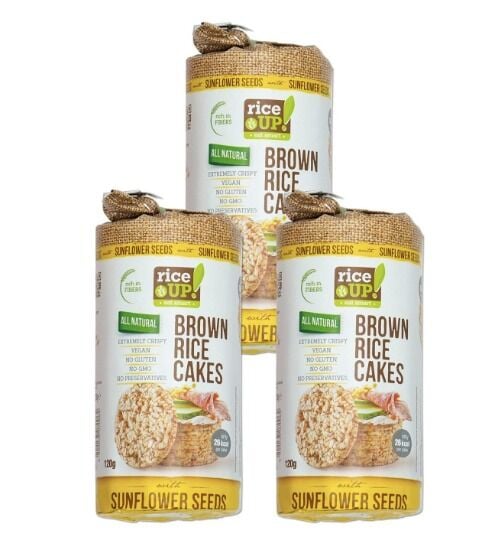Rİce Up Ayçekirdekli Pirinç Patlağı 120 g x 3 Adet