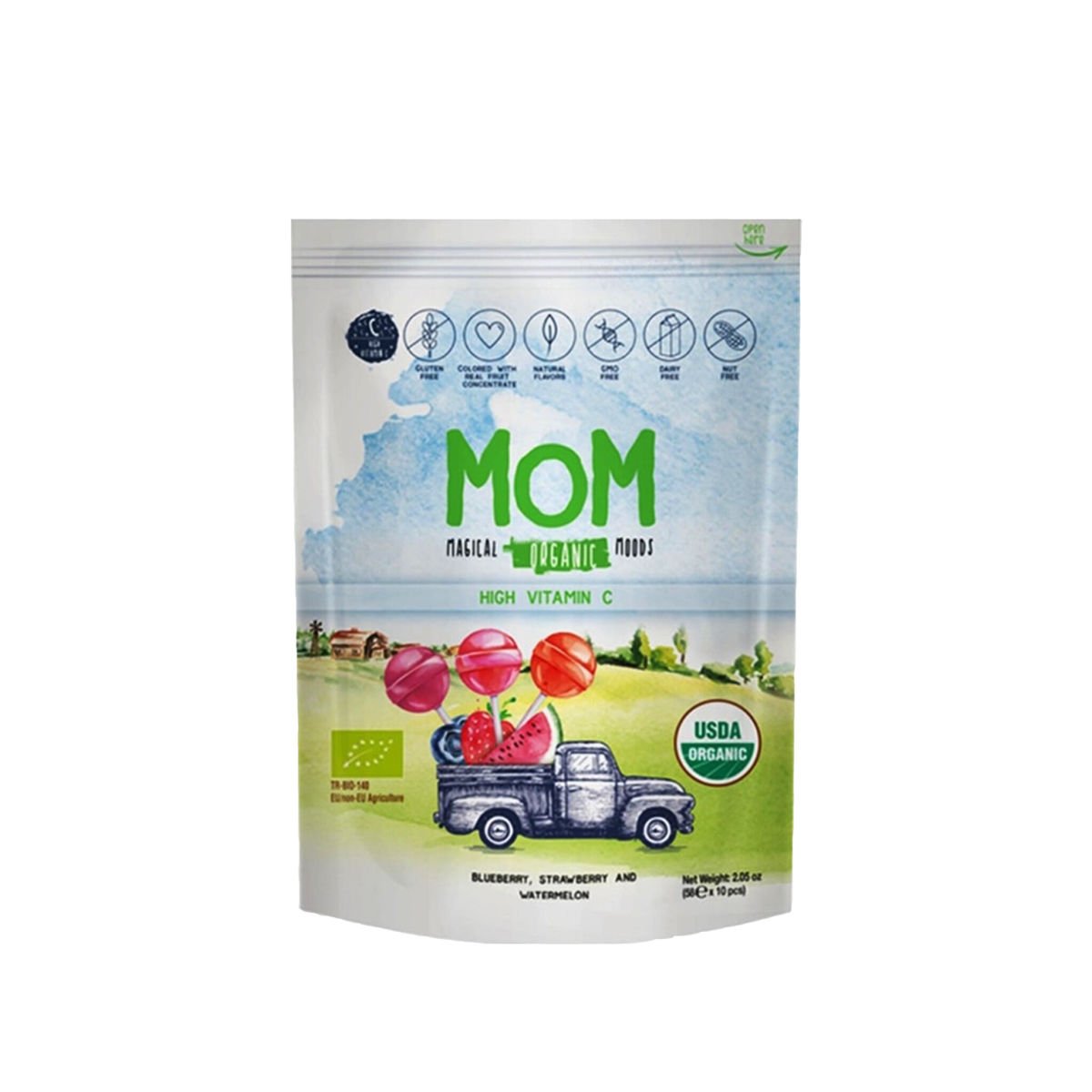 Mom Magical Organik Lolipop 10 adet