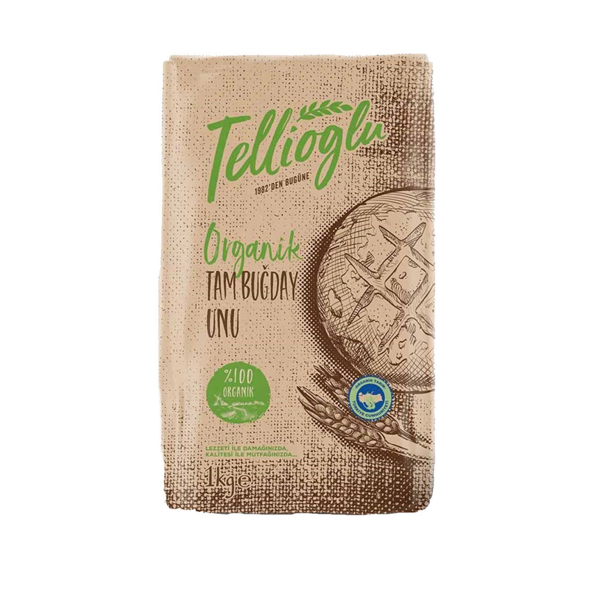 Tellioğlu Organik Tam Buğday Unu 1 kg