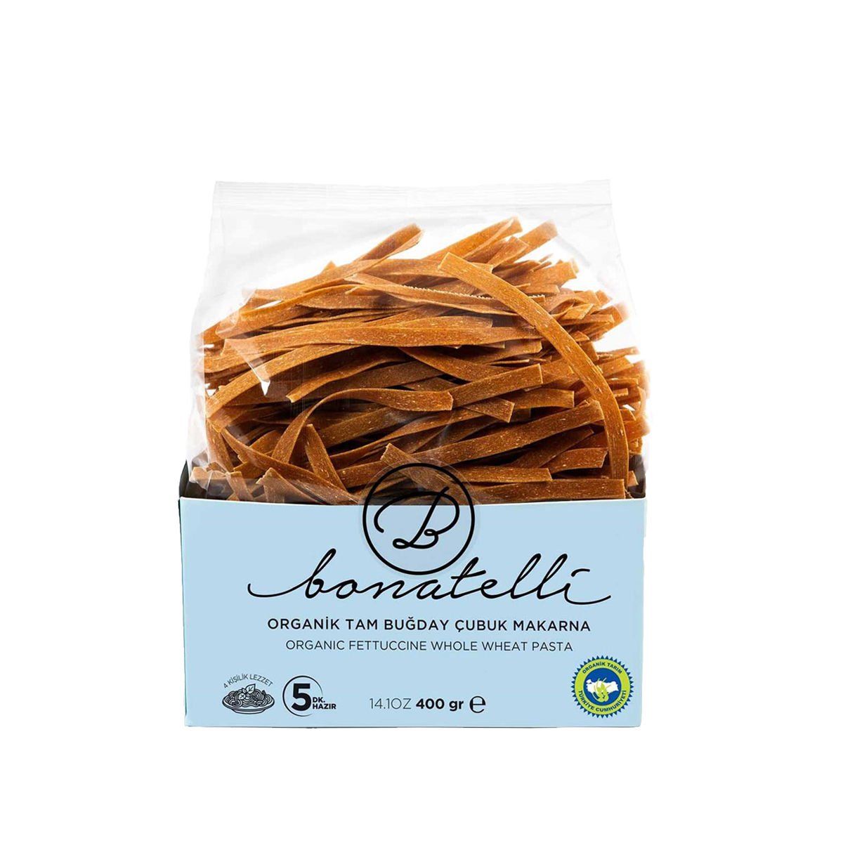 Bonatelli Organik Tam Buğday Çubuk Makarna 400 g