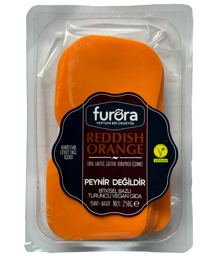 Furora Reddish Orange (Cheddar) Dilimli 250 g  + Jel Buz Aküsü