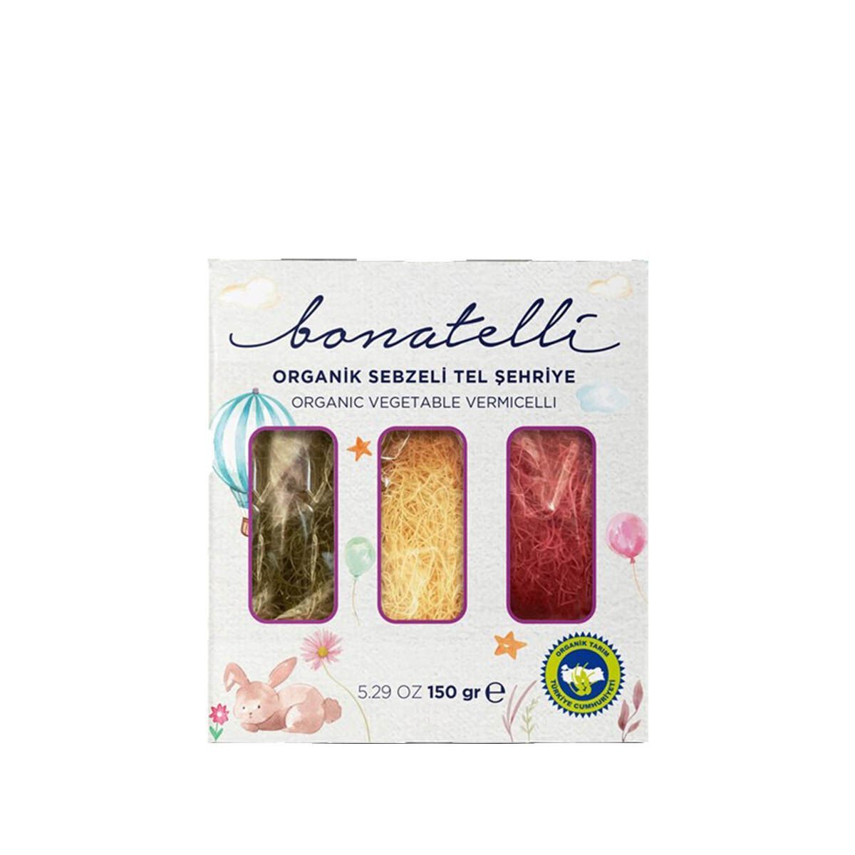Bonatelli  Organik Vegan Sebzeli Tel Şehriye 150 g