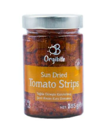 Orgibite Güneşte Kurutulmuş Şerit Kesim Kuru Domates 285 g