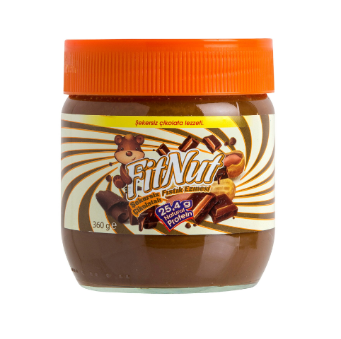FitNut Şeker İlavesiz Çikolatalı Fıstık Ezmesi 360 g