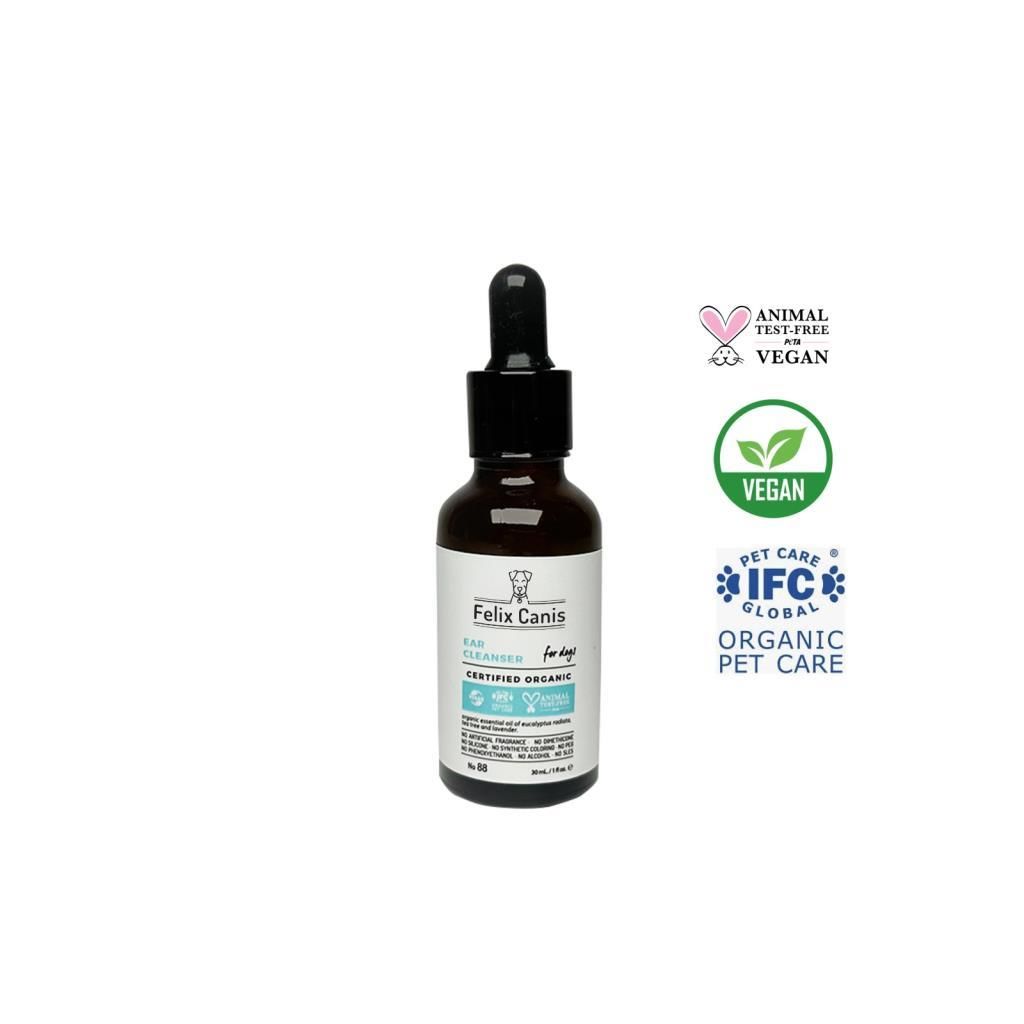 Felix Canis Köpekler İçin Kulak Temizleyici Damla Organik ve Vegan 30 ml