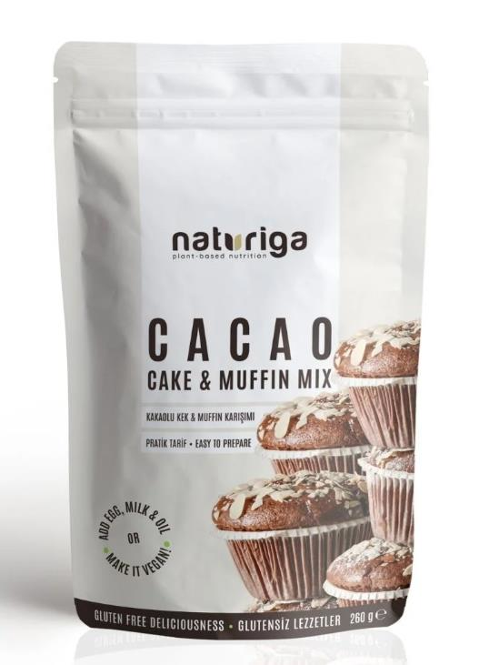 Naturiga Kakaolu Kek & Muffin Karışımı 260 g