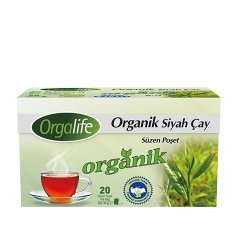 Orgalife Organik Siyah Bardak Poşet 20 adet