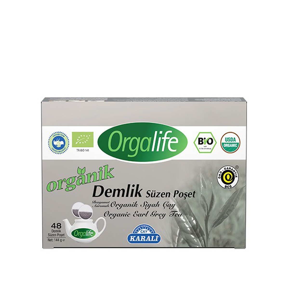 Orgalife Organik Earl Grey Demlik Poşet 48 adet