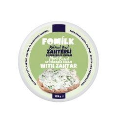 Fomilk Vegan Peynir Zahterli Sürülebilir Kıvam 125 g + Jel Buz Aküsü